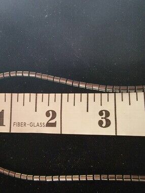 Pre Owned Hematite Beaded Snake Chain Necklace - Metallic Gray